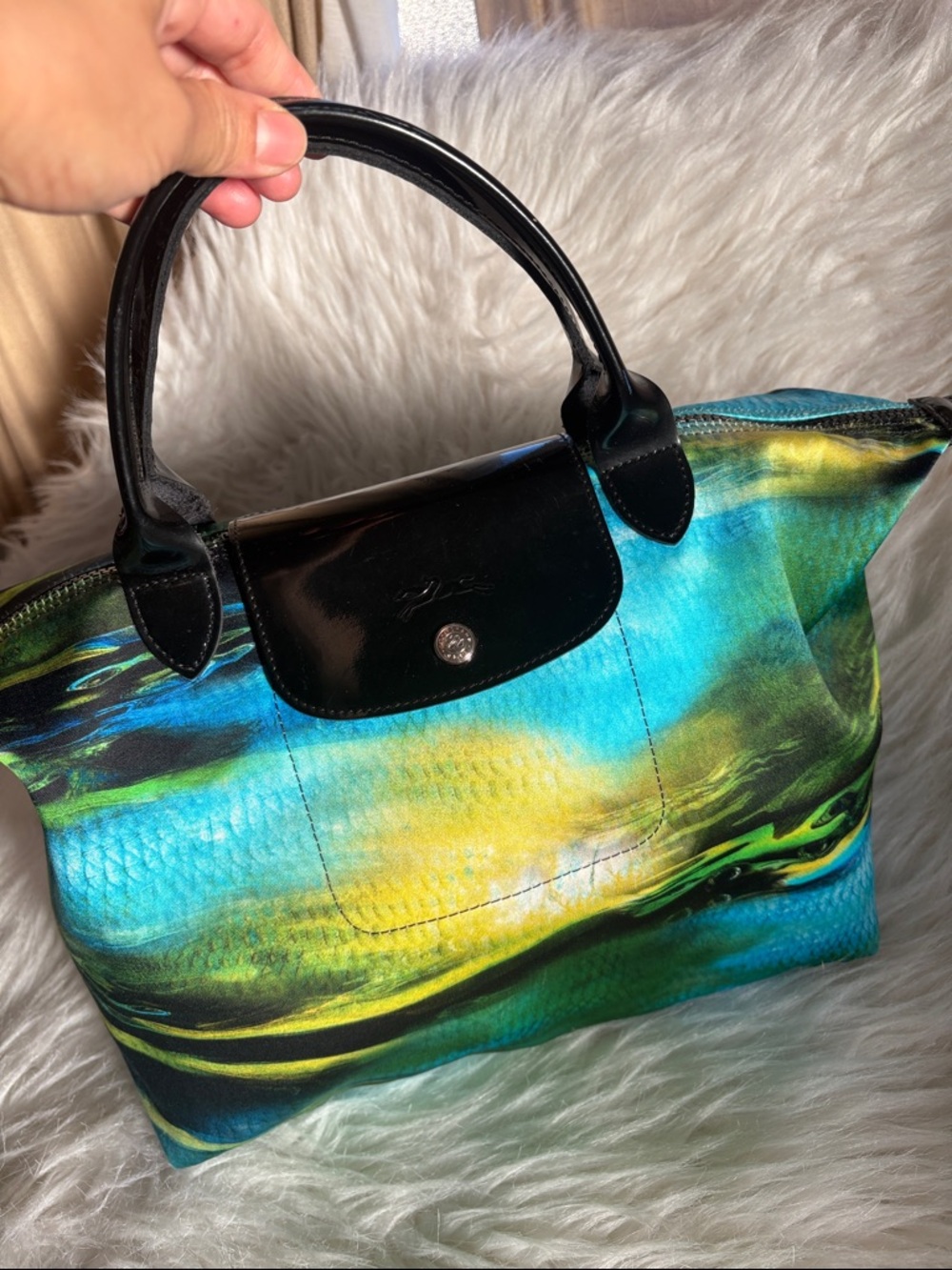 Authentic Long champ limited edition crossbody bag